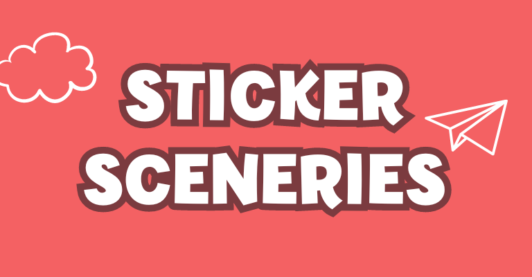 Sticker sceneries